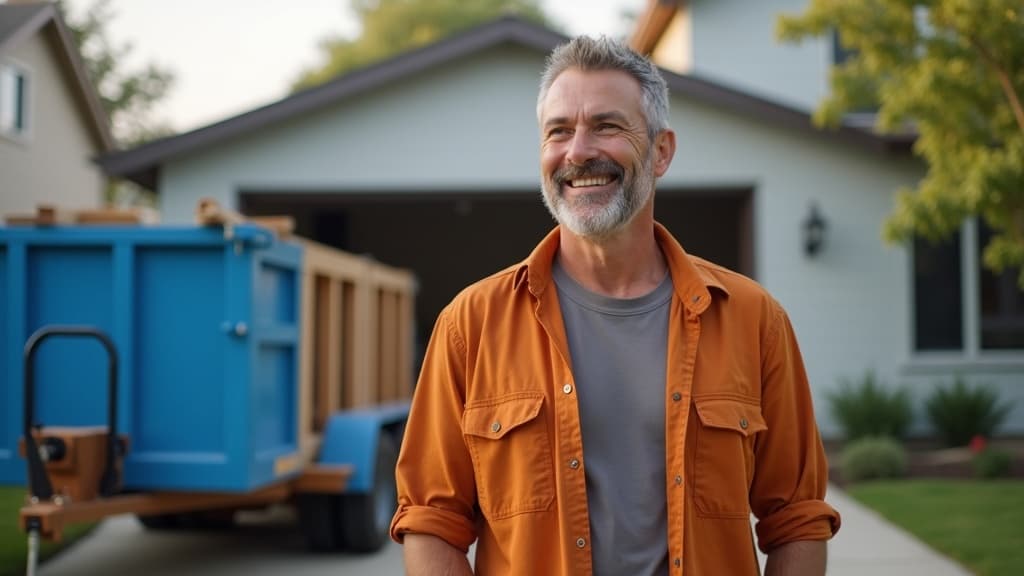 Homeowner confidently managing their home project